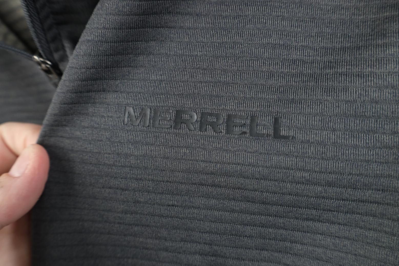 Merrell Merrell Ribbed 1/4 Zip Pullover Trekking Jacket Top Gray Size US S / EU 44-46 / 1 - 5 Thumbnail