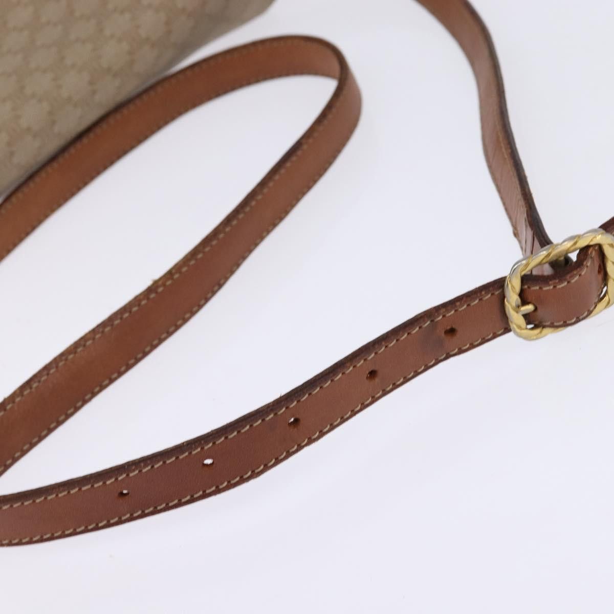 Celine CELINE Macadam Canvas Shoulder Bag Pvc Beige Gold Size ONE SIZE - 7 Thumbnail