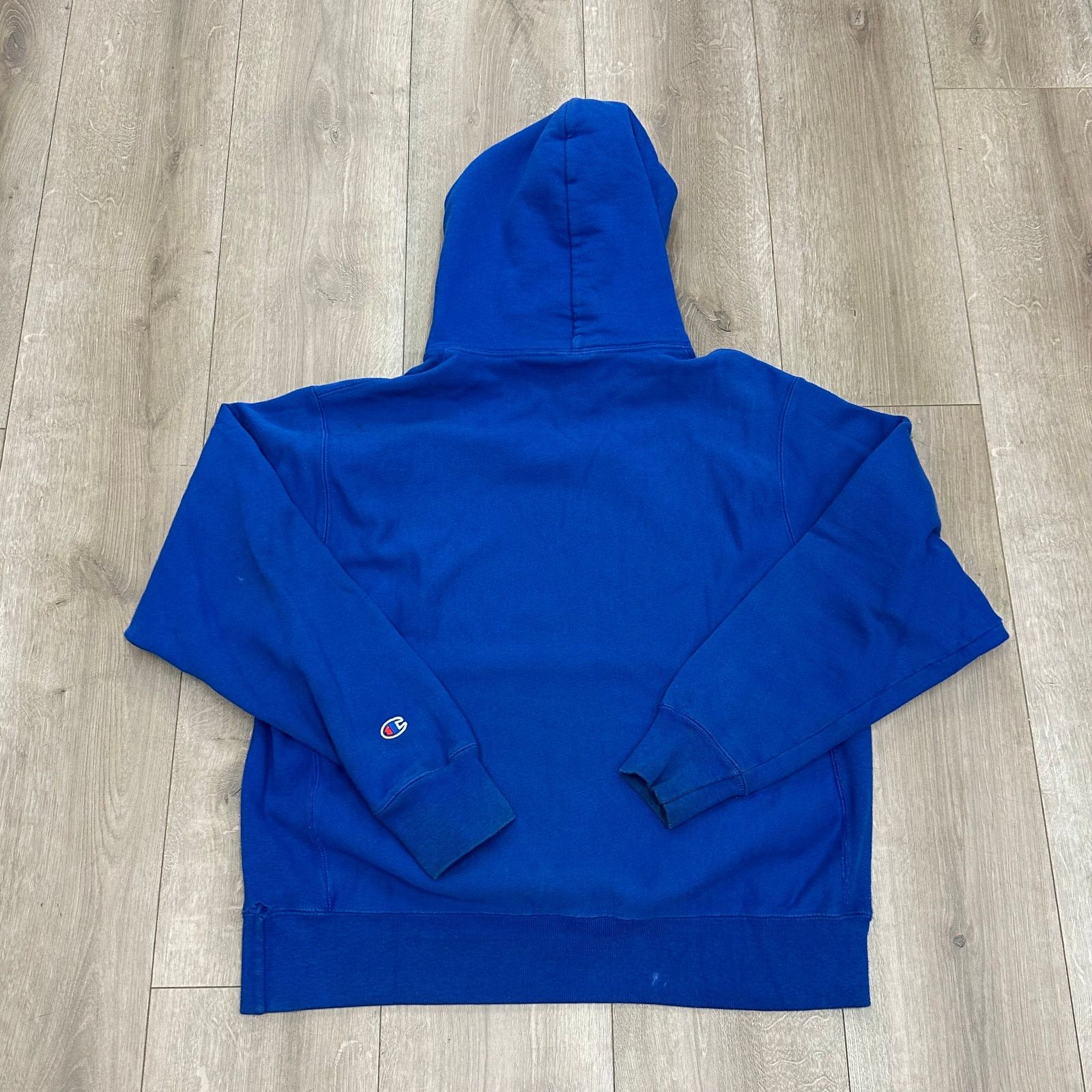 Champion vintage blue Champion reverse weave script Hoodie Sweater Size US L / EU 52-54 / 3 - 9 Thumbnail