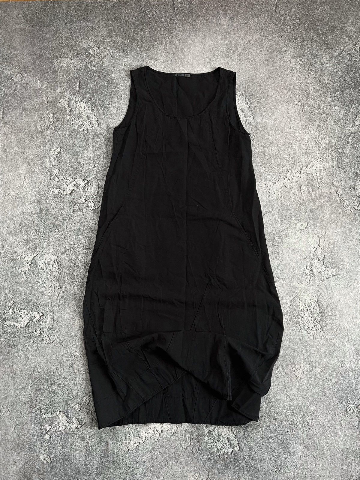 OSKA × Vintage OSKA Black Casual Scoop Neck Sleeveless Long Maxi Tank Dress Size S / US 4 / IT 40 - 1 Thumbnail