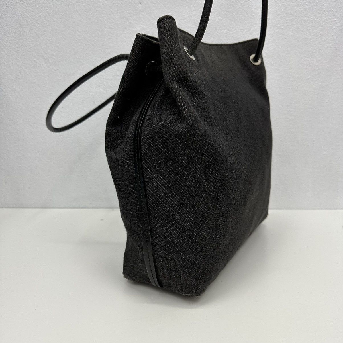 Gucci ‼️LAST DROP‼️ AUTHENTIC GUCCI BLACK GG CANVAS GIFFORD TOTE BAG Size ONE SIZE - 5 Thumbnail