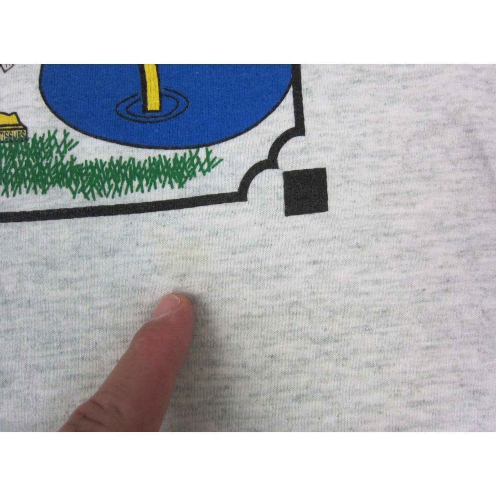 Vintage VINTAGE University of Iowa Shirt Mens Large Gray Spring Allergy Park Study 90s Size US L / EU 52-54 / 3 - 4 Thumbnail