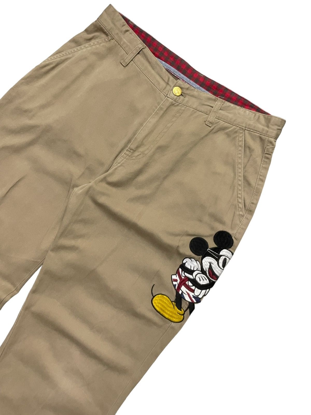 Dickies × Mickey Mouse Dickies X Mickey mouse embroidered khakis pants regular cut Size 29" - 5 Thumbnail