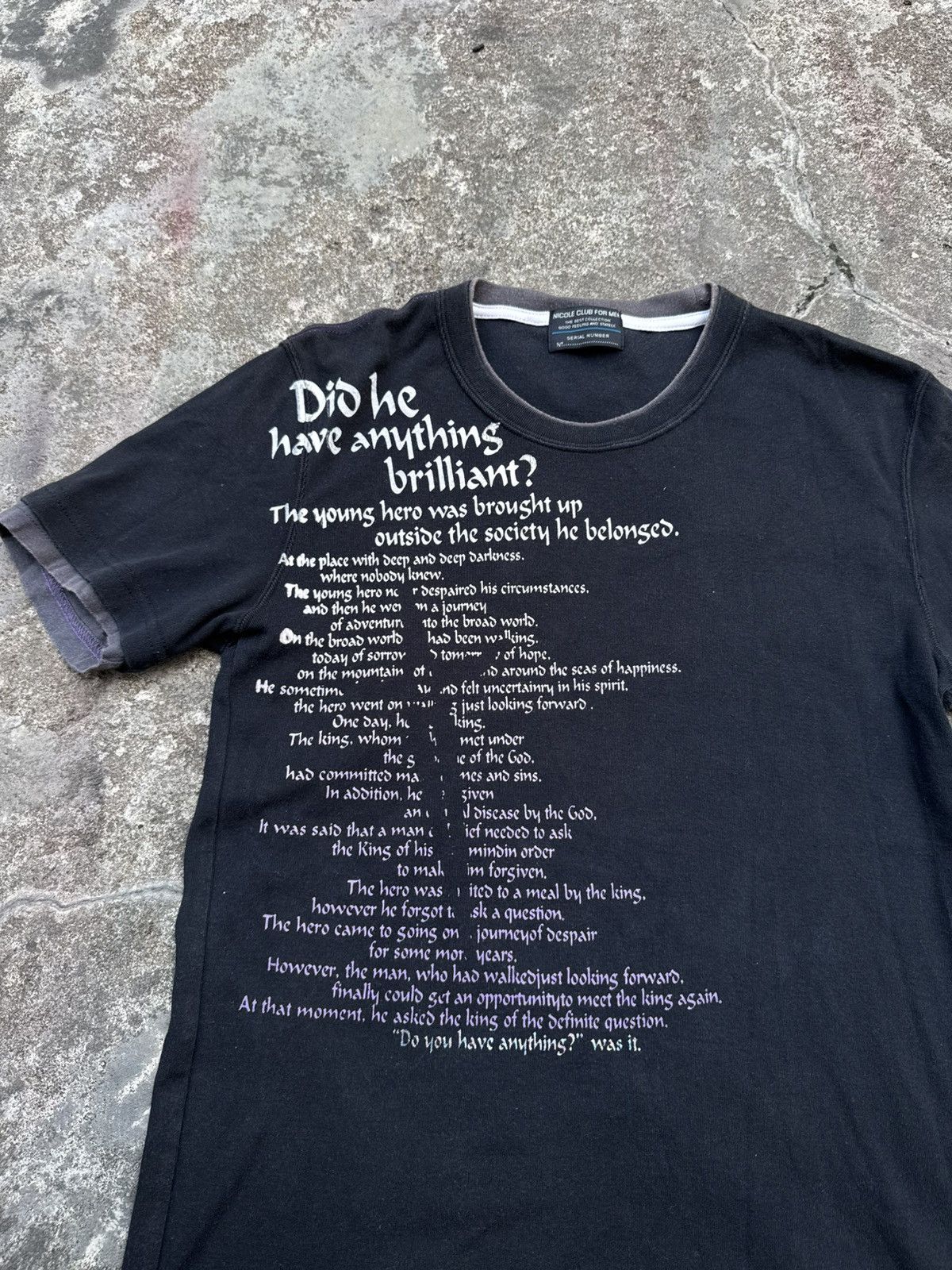 14th Addiction Nicole Club For Men NCFM Poem Crosses T shirt Size US M / EU 48-50 / 2 - 2 Thumbnail