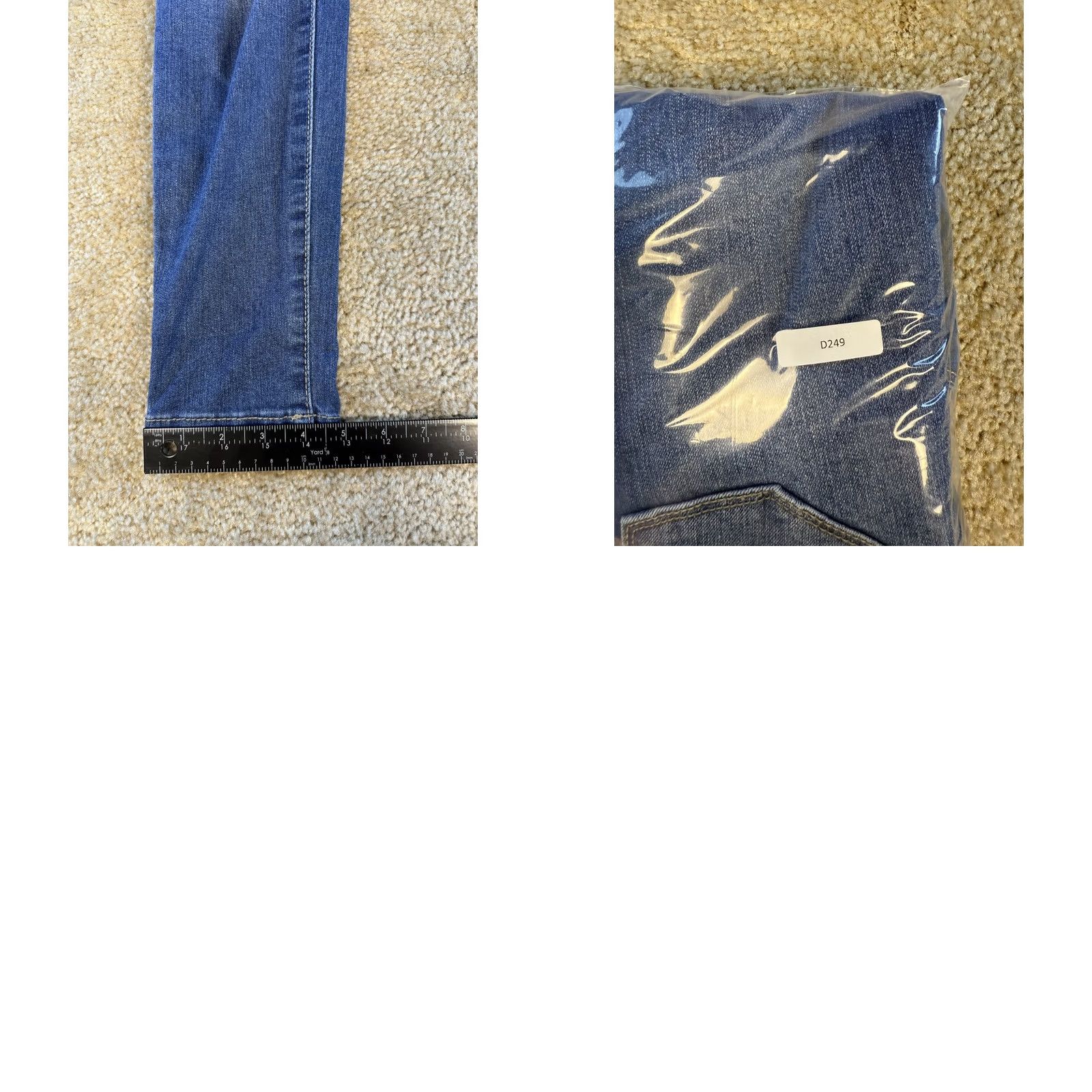Denime D. Jeans Womens Skinny Stretch Jeans Blue Size 6 28x29 Size 28" / US 6 / IT 42 - 9 Thumbnail