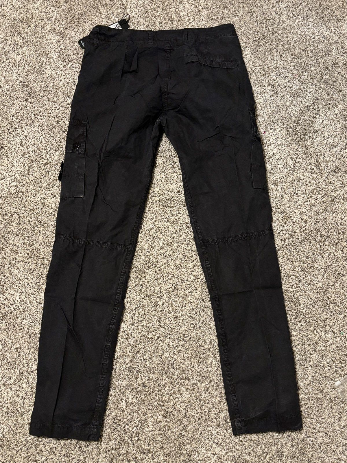 Designer Stone Island Cargo Pants Black Size US 30 / EU 46 - 2 Thumbnail