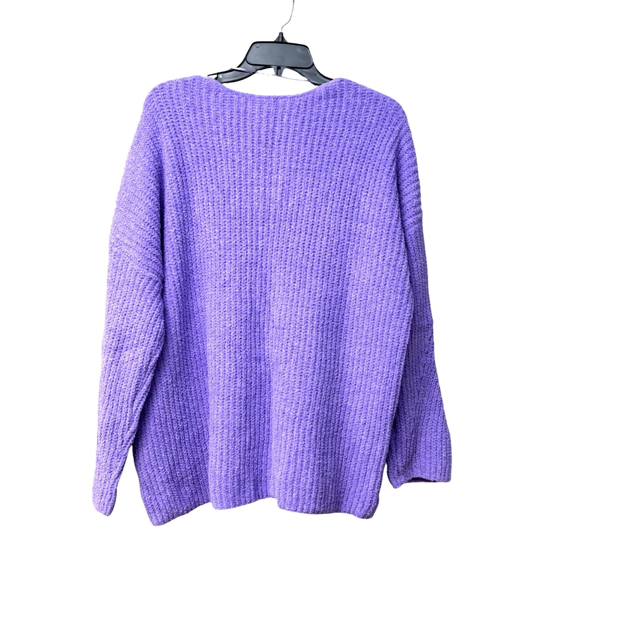 Other Style & Co Cozy Chenille V-Neck Sweater, Lilac Kiss, L Size L / US 10 / IT 46 - 9 Thumbnail