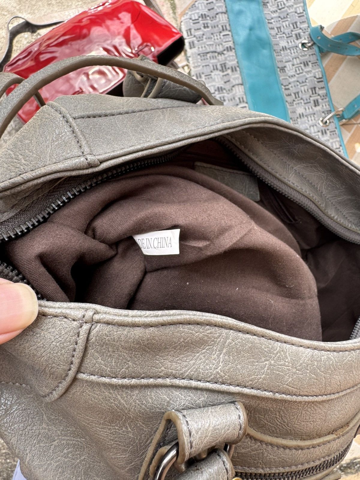 Vintage City Bag Leather Vintage Size ONE SIZE - 10 Thumbnail