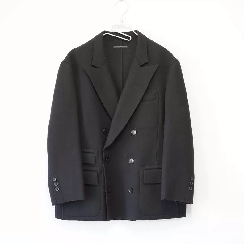 Yohji Yamamoto Yohji Yamamoto 95AW Double-breasted Multi-pocket Lamini Jac Size US M / EU 48-50 / 2 - 1 Thumbnail