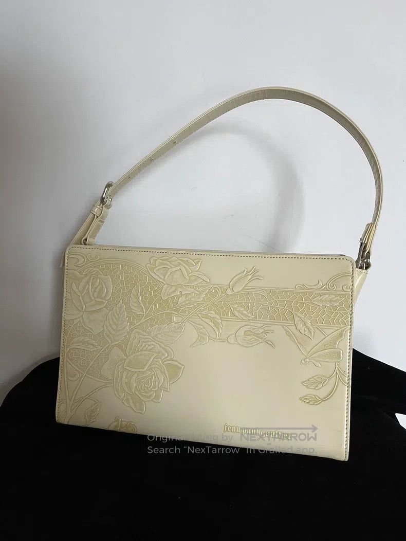 Jean Paul Gaultier Jean Paul Gaultier Ivory Gun Flower Sling Bag Handbag Size ONE SIZE - 1 Thumbnail