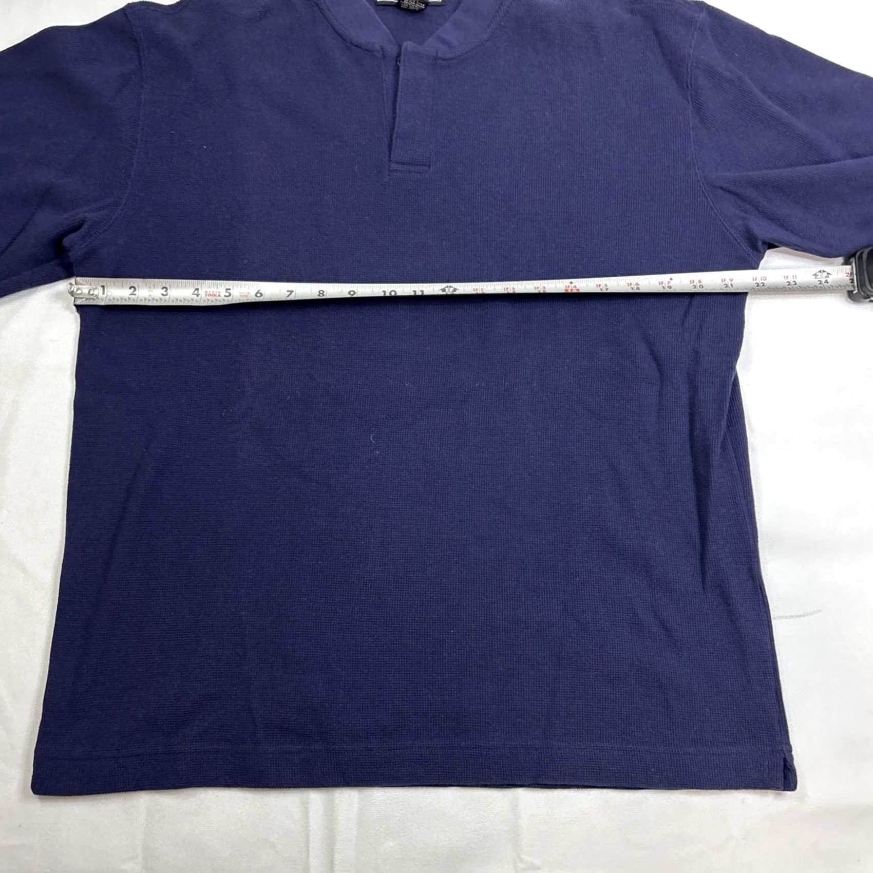 Banana Republic VINTAGE Banana Republic Banana Republic Waffle Knit Thermal Henley Men’s Blue L Long Sleeve 90s Bohemian Grunge Hipster Retro Rock Shirt Mens Size US L / EU 52-54 / 3 - 3 Thumbnail