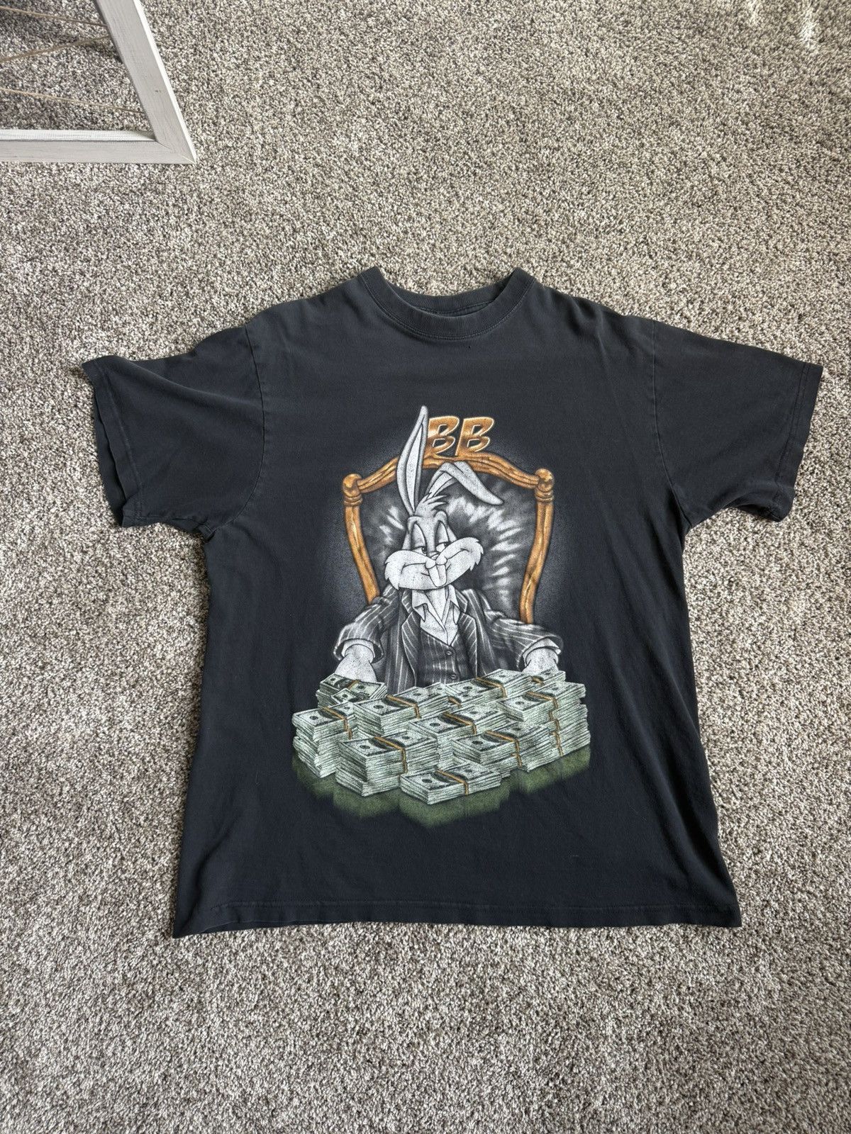 Vintage Vintage Bugs Bunny Money Spread Tee Size US XL / EU 56 / 4 - 1 Thumbnail