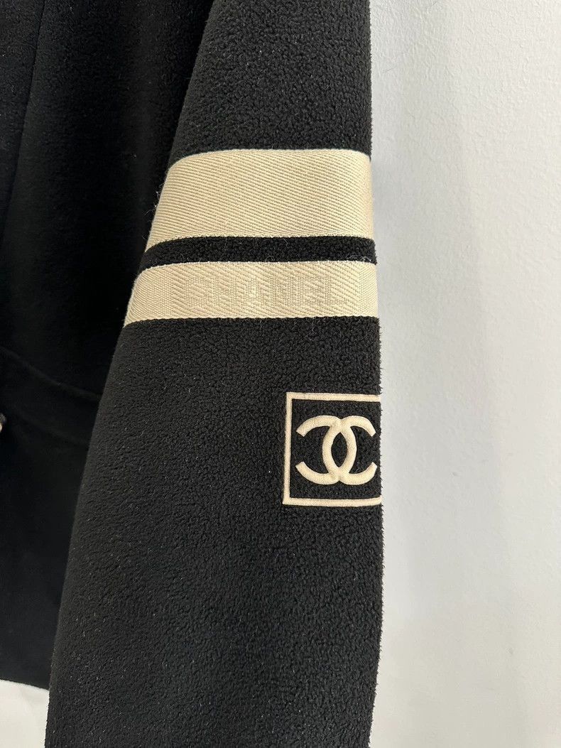 Chanel Chanel Black Zip Jacket with Logo -2505 Size US M / EU 48-50 / 2 - 4 Thumbnail