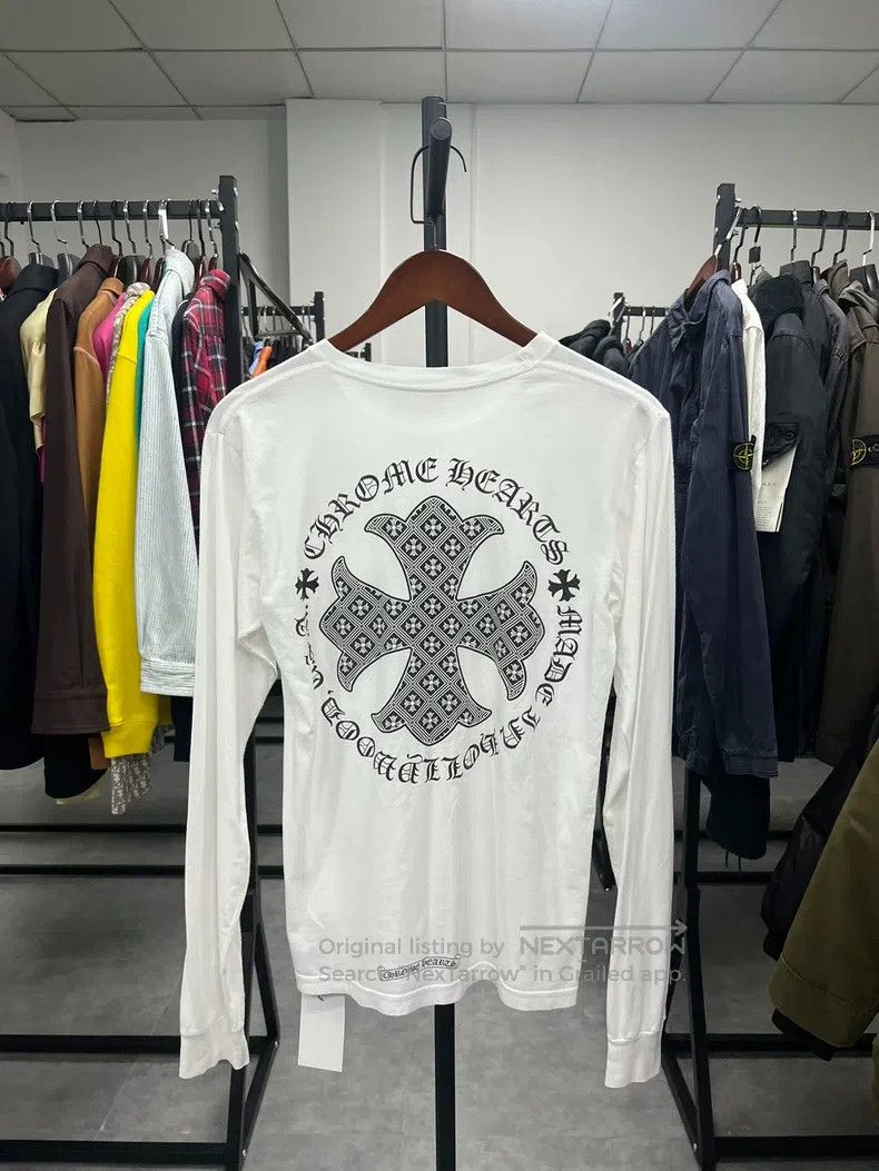 Chrome Hearts CHROME HEARTS Size S White long sleeves Size US S / EU 44-46 / 1 - 1 Thumbnail