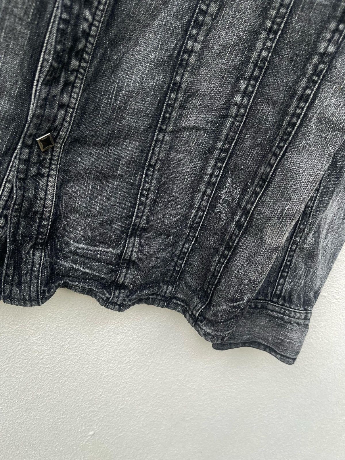 If Six Was Nine × Japanese Brand × Le Grande Bleu (L.G.B.) Semantic Design Wash Denim Western Shirt Size US S / EU 44-46 / 1 - 6 Thumbnail