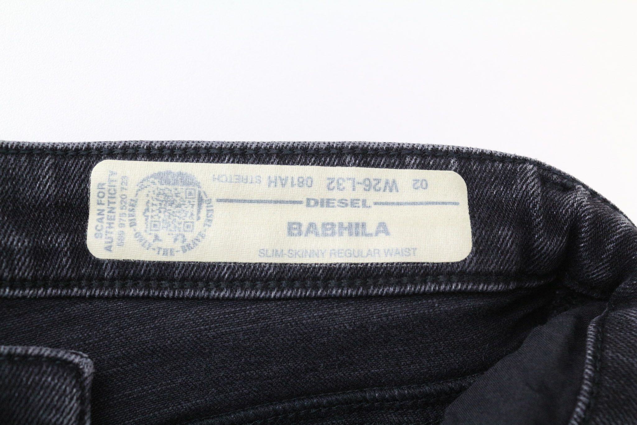 Diesel BABHILA 081AH W26/L32 Grey Buttoned Jeans 71714 Size 26" / US 2 / IT 38 - 5 Thumbnail