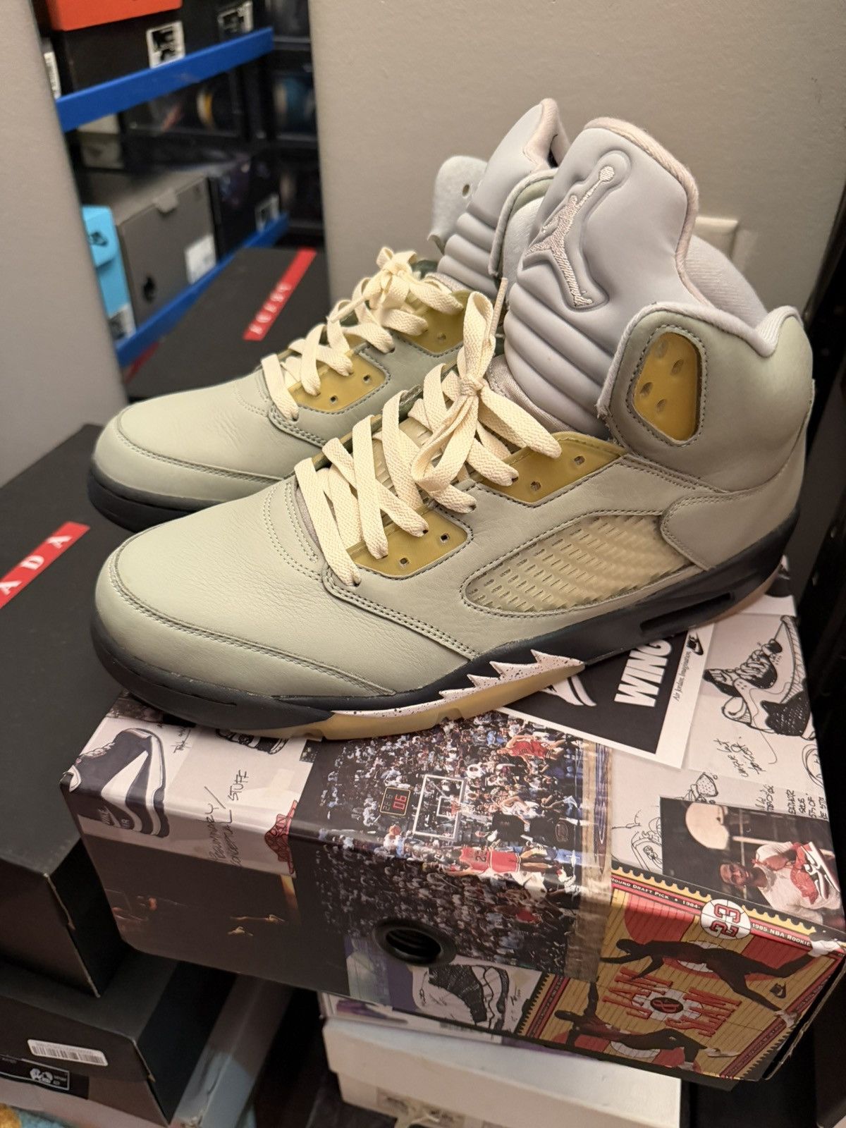 Jordan Brand Jordan 5 Jade green sz 13 Size US 13 / EU 46 - 5 Thumbnail