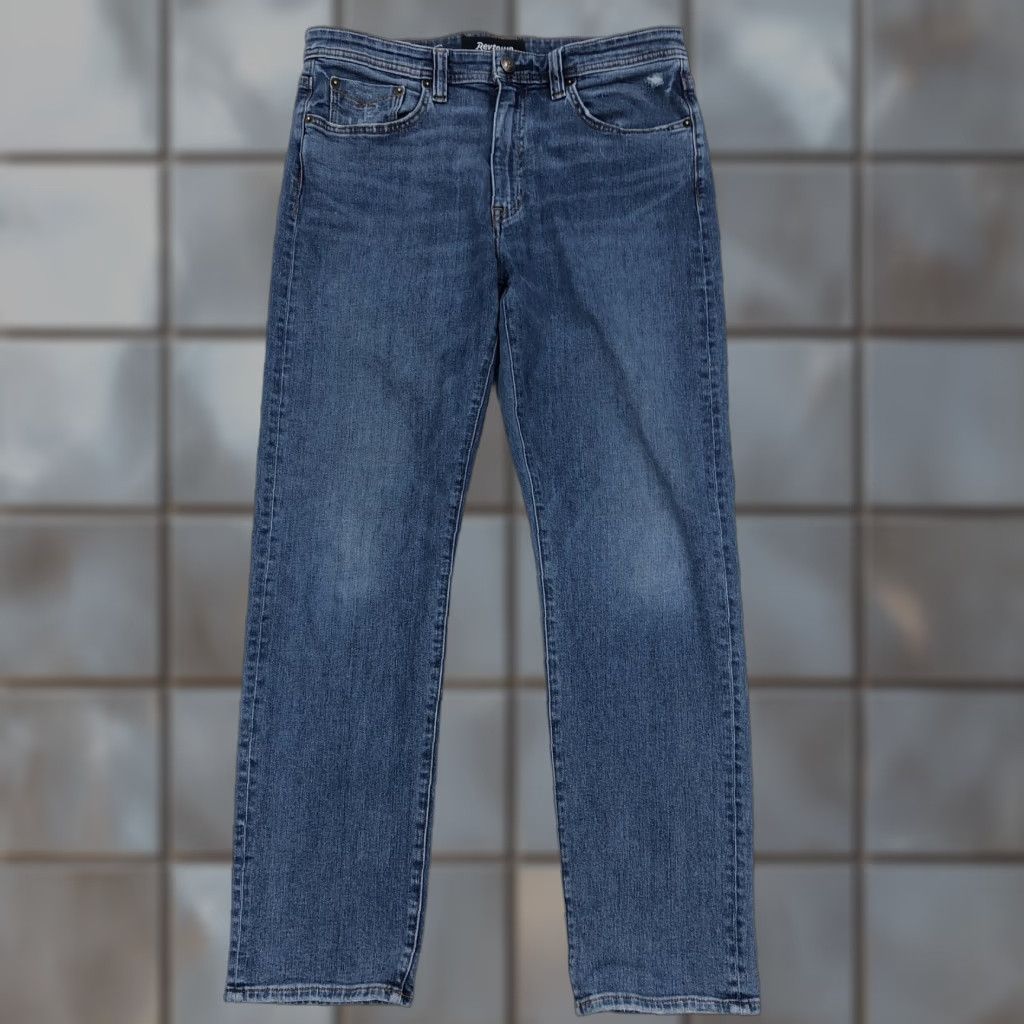 Denime Revtown Decade Denim Automatic Jeans Men 33x32 Dark Wash Straight Fit Size US 33 - 1 Thumbnail