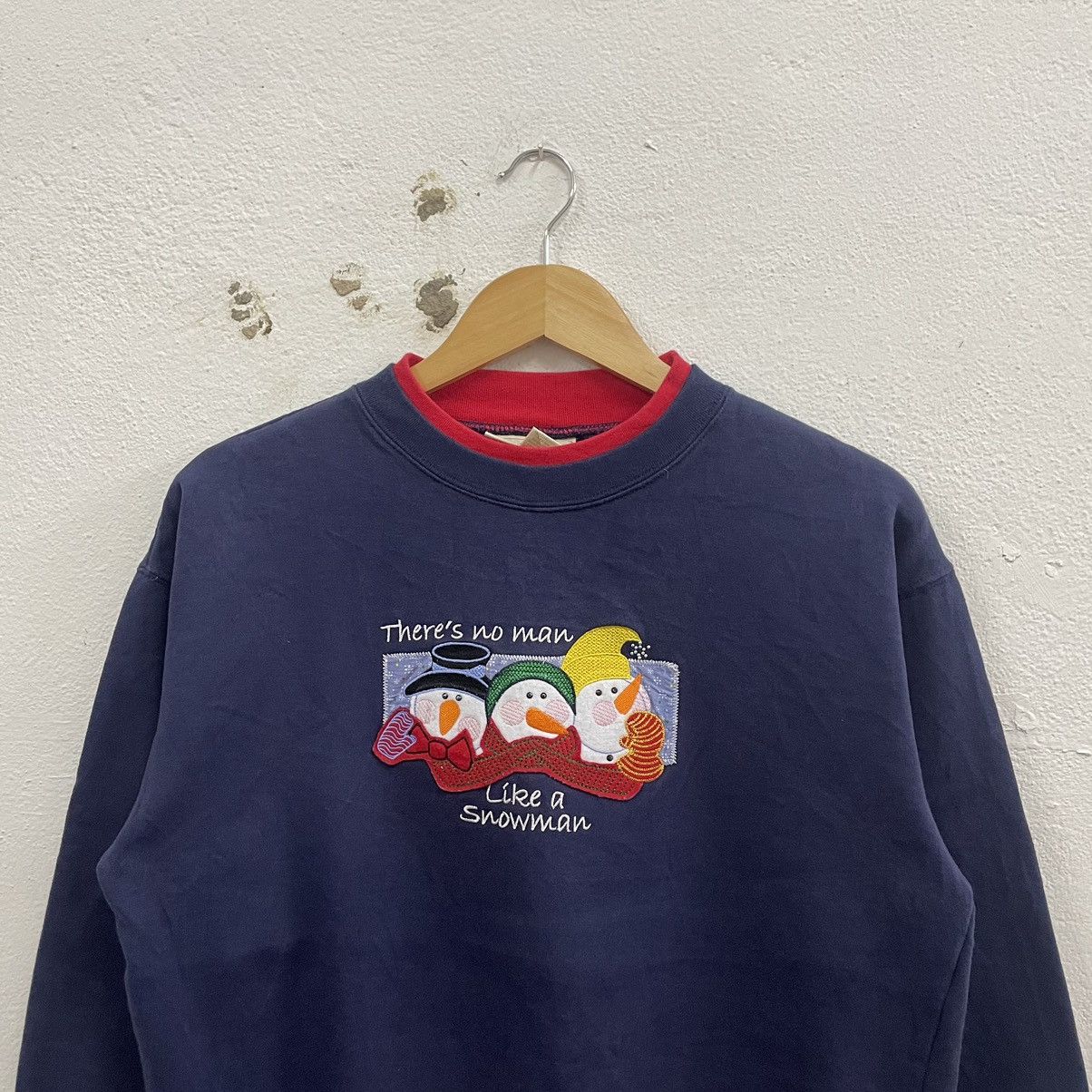 Vintage 🔥Vintage Snowman Cartoon Graphics Sweatshirts Size US M / EU 48-50 / 2 - 3 Thumbnail
