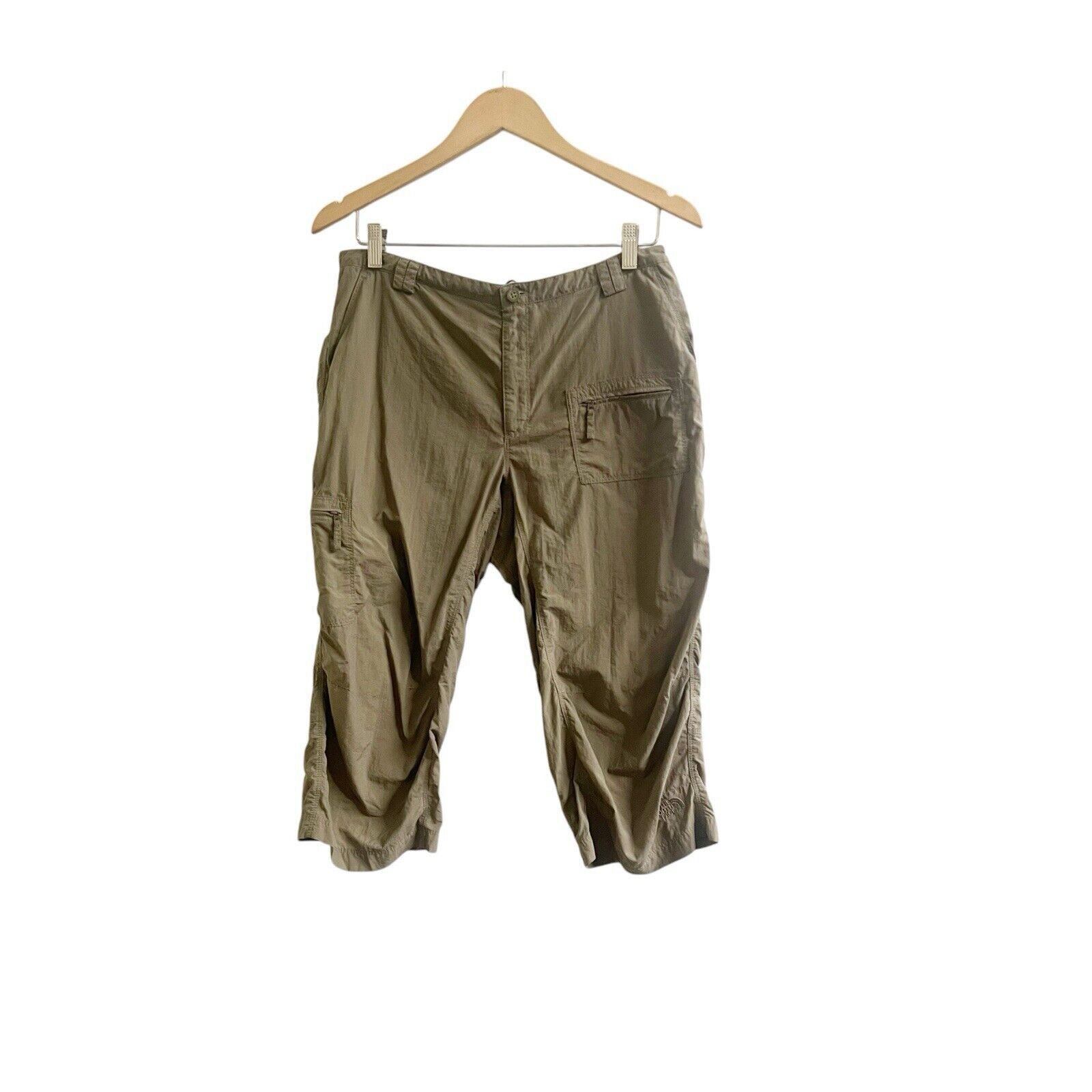 The North Face The North Face Cropped Nylon Pants Khaki Beige Size 12 Size 34" / US 12 / IT 48 - 1 Thumbnail