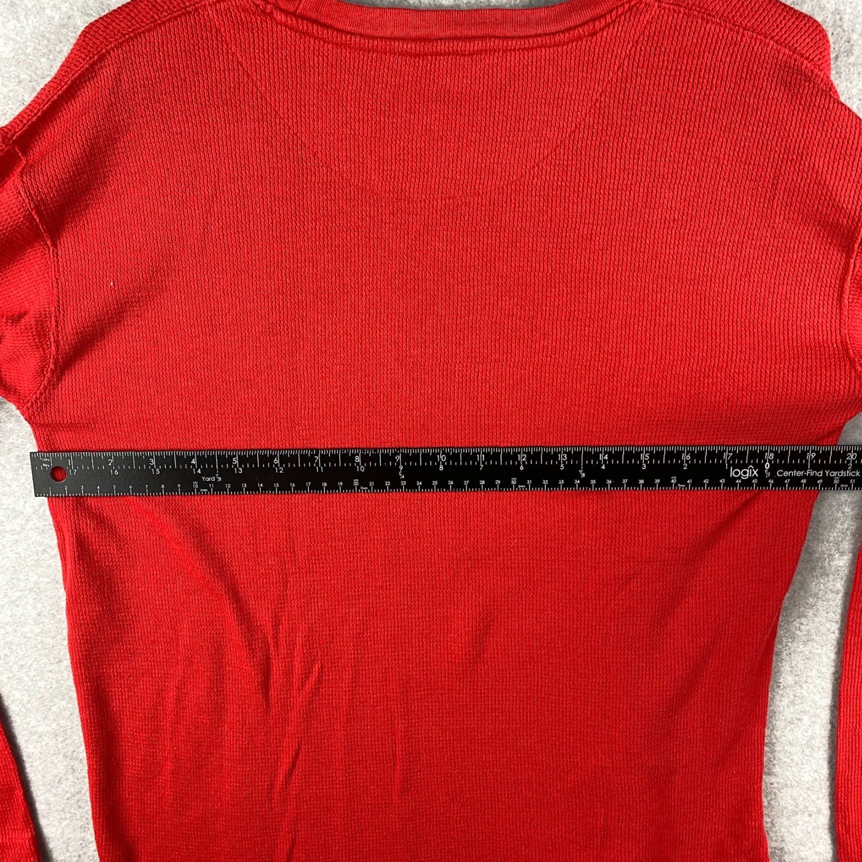 Vintage Old Varsity Brand Shirt Mens Red Medium Thermal Long Sleeve Size US M / EU 48-50 / 2 - 4 Thumbnail