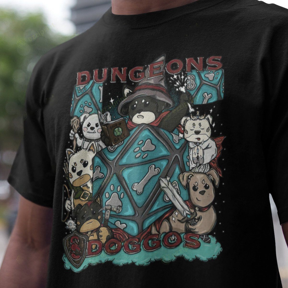 Designer × Vintage RPG Doggos T-Shirt Size US M / EU 48-50 / 2 - 2 Thumbnail