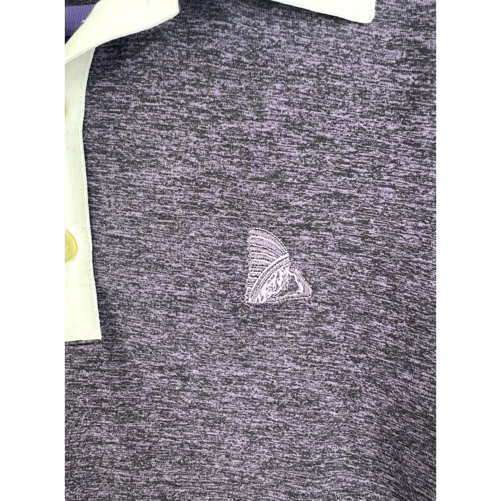 Nike Nike Polo Shirt Men Large Purple Golf Tour Performance Dri Fit Embroidered Striped Athletic Short Sleeve Size US L / EU 52-54 / 3 - 3 Thumbnail