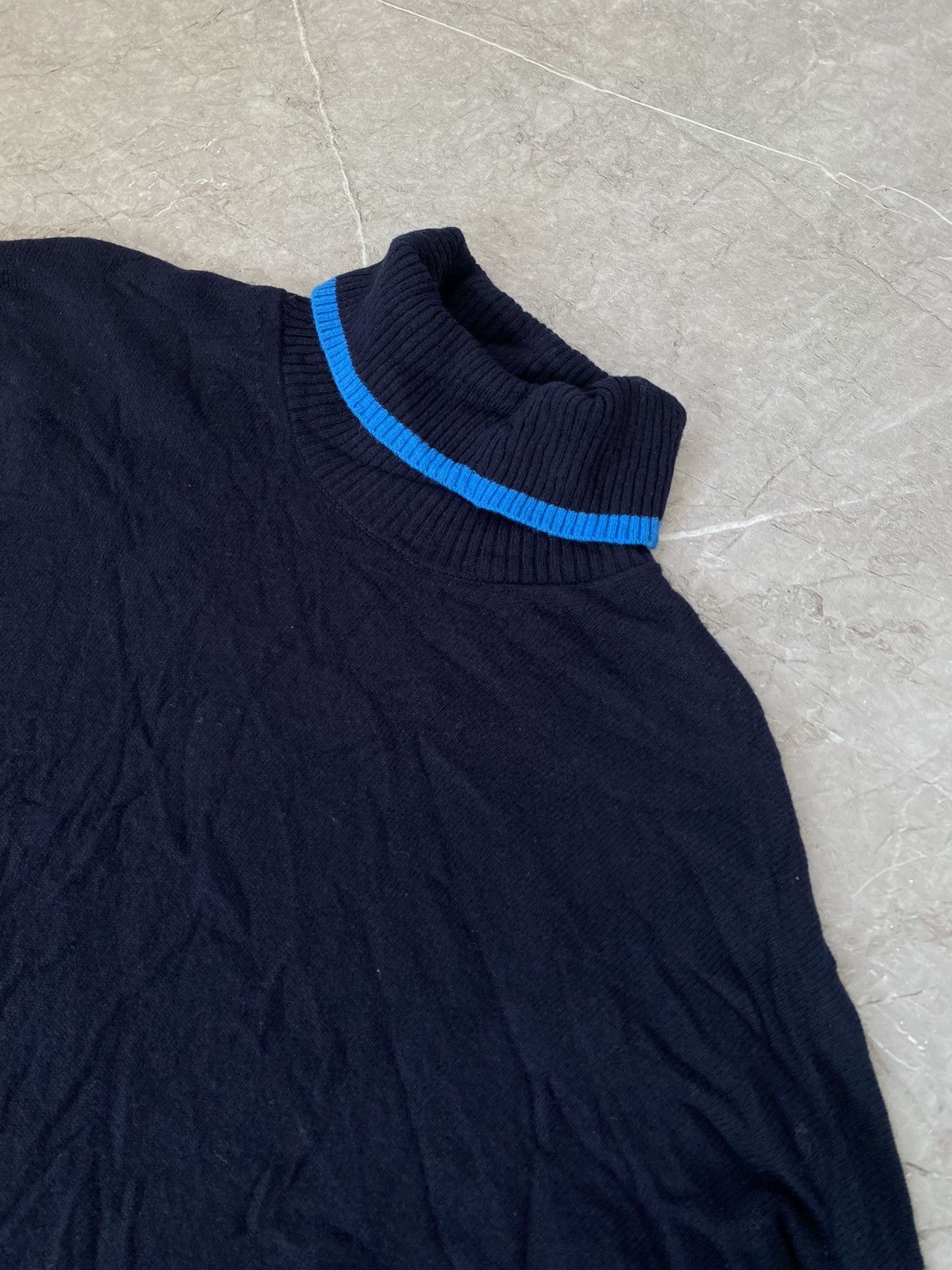 Reiss Rare Reiss Wool Blend Roll Neck Jumper in Navy/Blue Size L Size L / US 10 / IT 46 - 4 Thumbnail