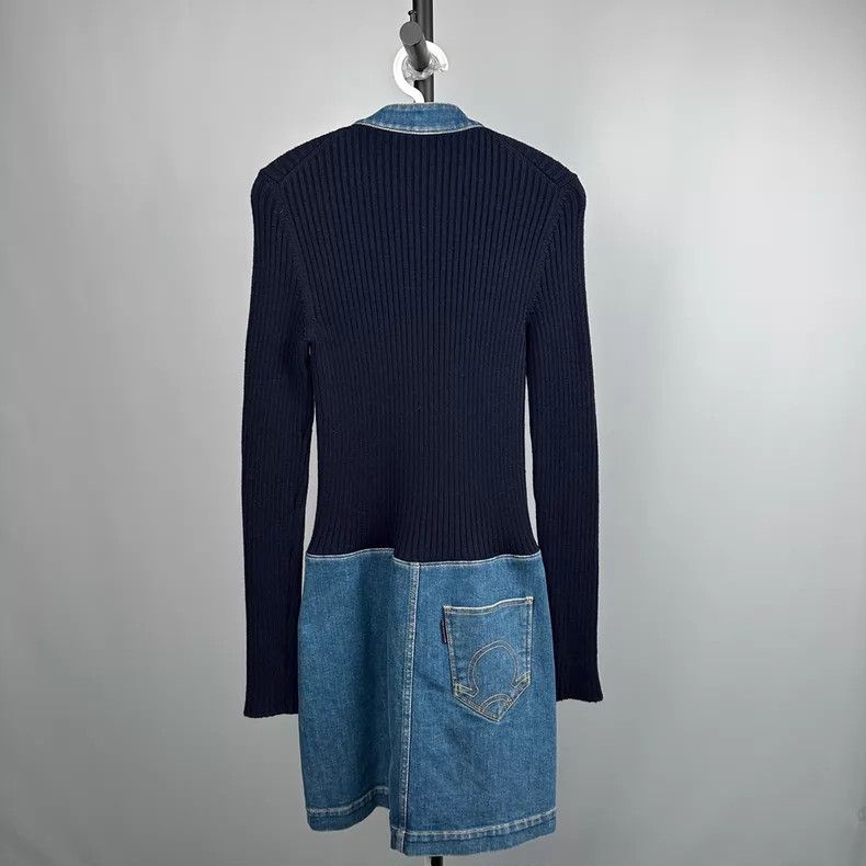Louis Vuitton Louis Vuitton Blue metallic letter-logo button-paneled den Size XS / US 0-2 / IT 36-38 - 2 Thumbnail