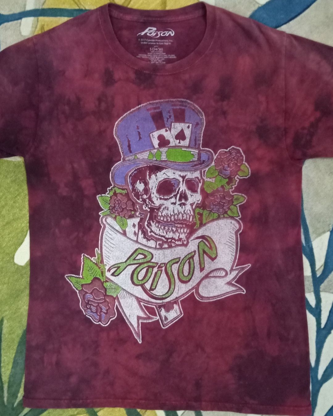 Band Tees Poison Dragging the Cat Across America 1987 Tie-dye T-shirt Size US S / EU 44-46 / 1 - 4 Thumbnail