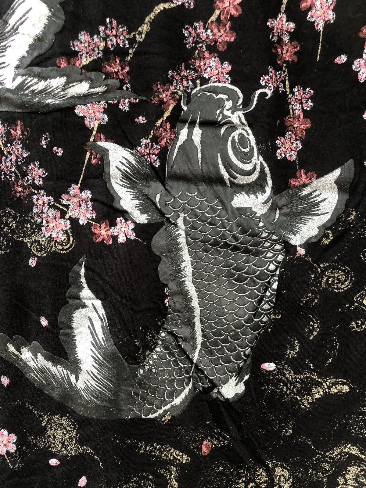 Japanese Brand × Vintage Rare Vintage OVP Japanese Sukajan Koi Fish Polo Tee Size US XL / EU 56 / 4 - 7 Thumbnail