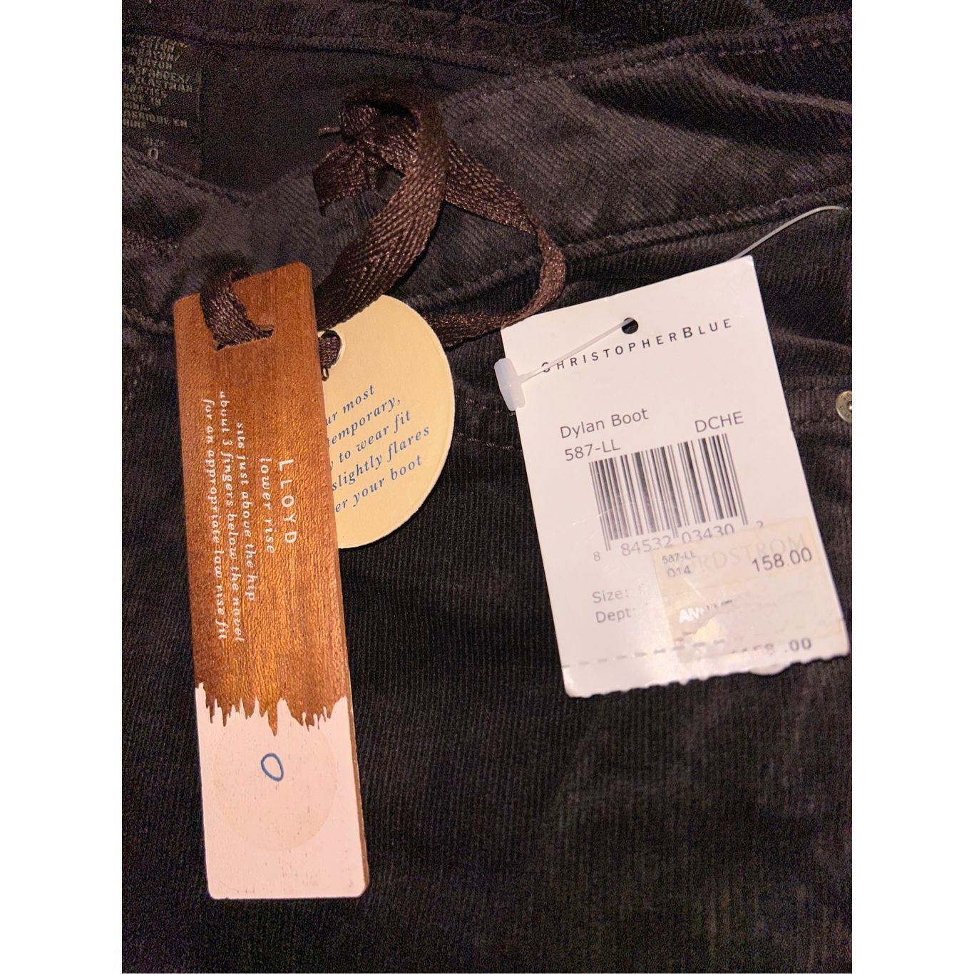 Other NWT Christopher Blue Corduroy Bootleg Pants Womens Sz 0 Size US 26 / EU 42 - 3 Thumbnail
