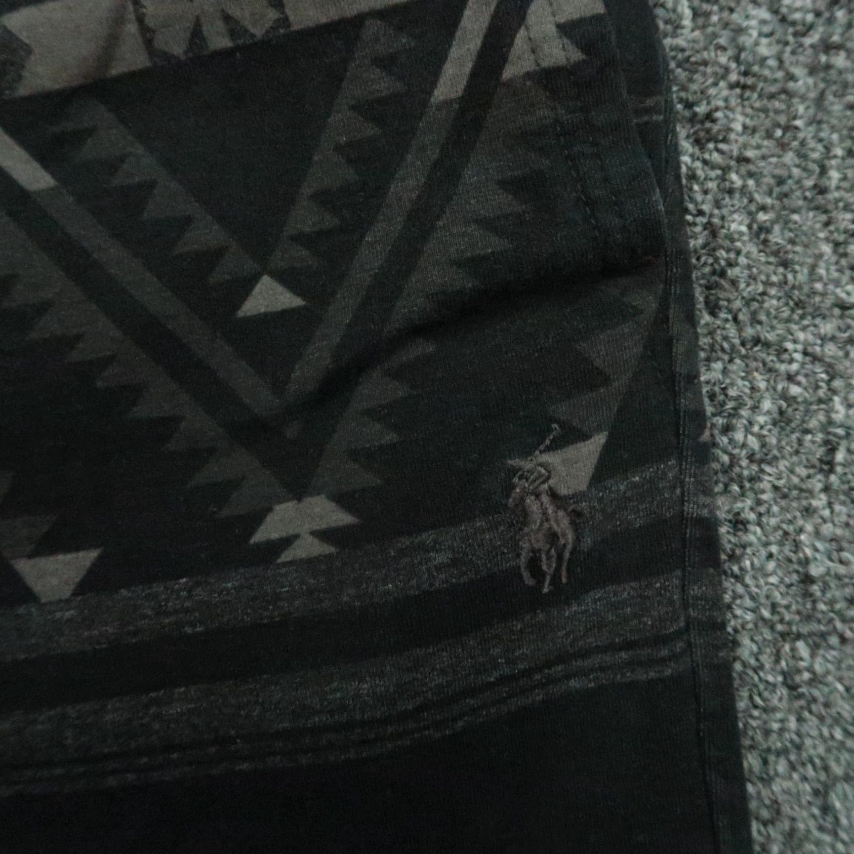 Polo Ralph Lauren VINTAGE Polo Ralph Lauren Pants Men 2XL Black Gray Aztec Southwestern Jogger Zip Pocket Size US XXL / EU 58 / 5 - 4 Thumbnail