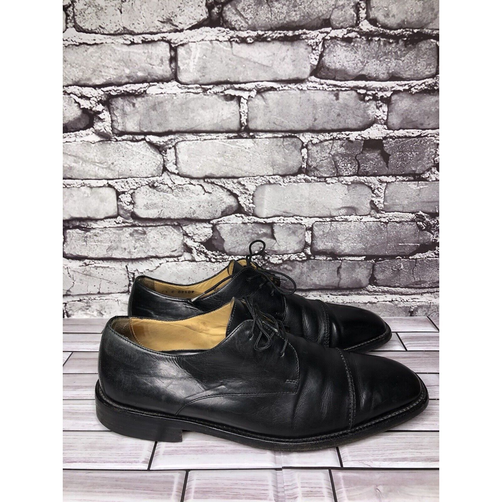 Cole Haan Cole Haan City Black Leather Cap Toe Oxfords Dress Shoes Men Size US 10.5 / EU 43-44 - 15 Thumbnail