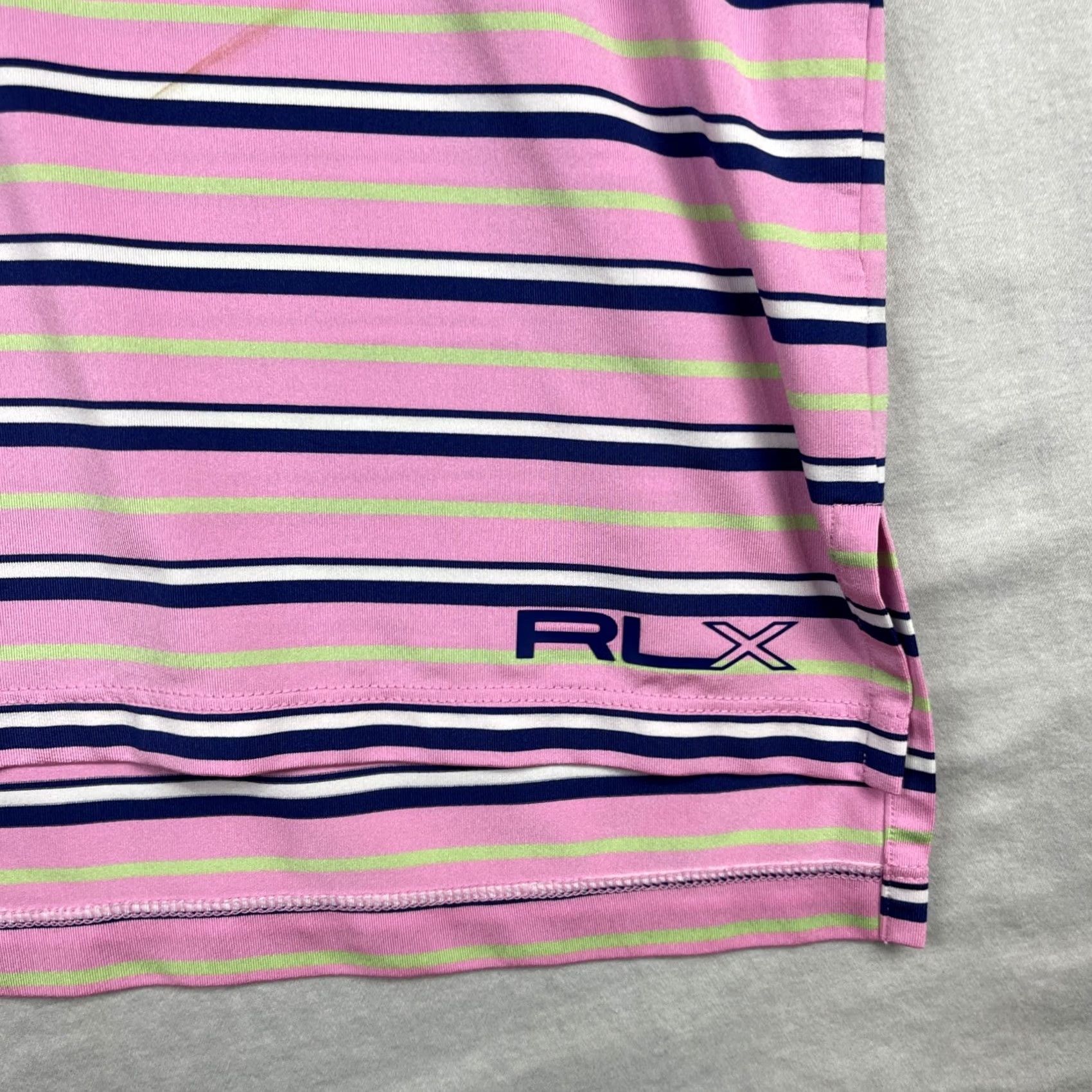RLX Ralph Lauren RLX Ralph Lauren Shirt Mens Medium Polo Sherwood Country Club Stripes Pink Golf Boy? Size US M / EU 48-50 / 2 - 2 Thumbnail