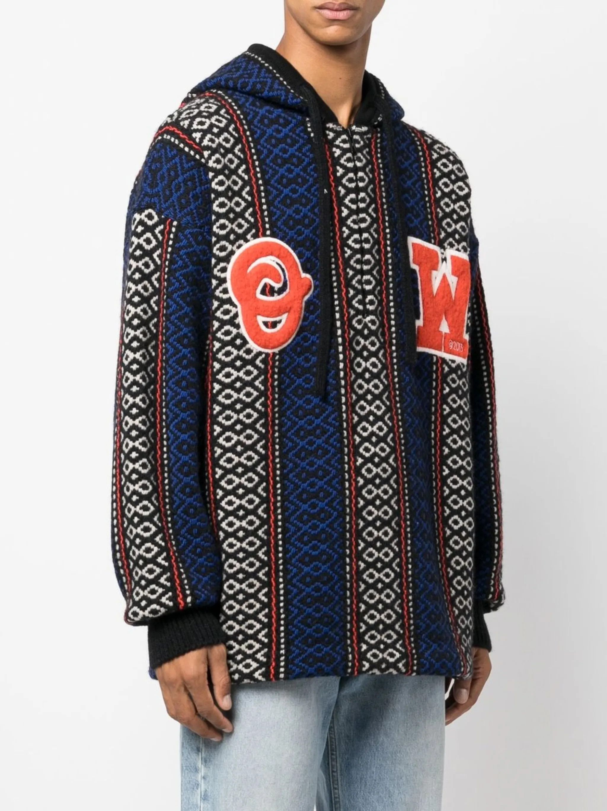 Off-White o1y0325 Logo Sweater in Multicolor Size US M / EU 48-50 / 2 - 3 Thumbnail
