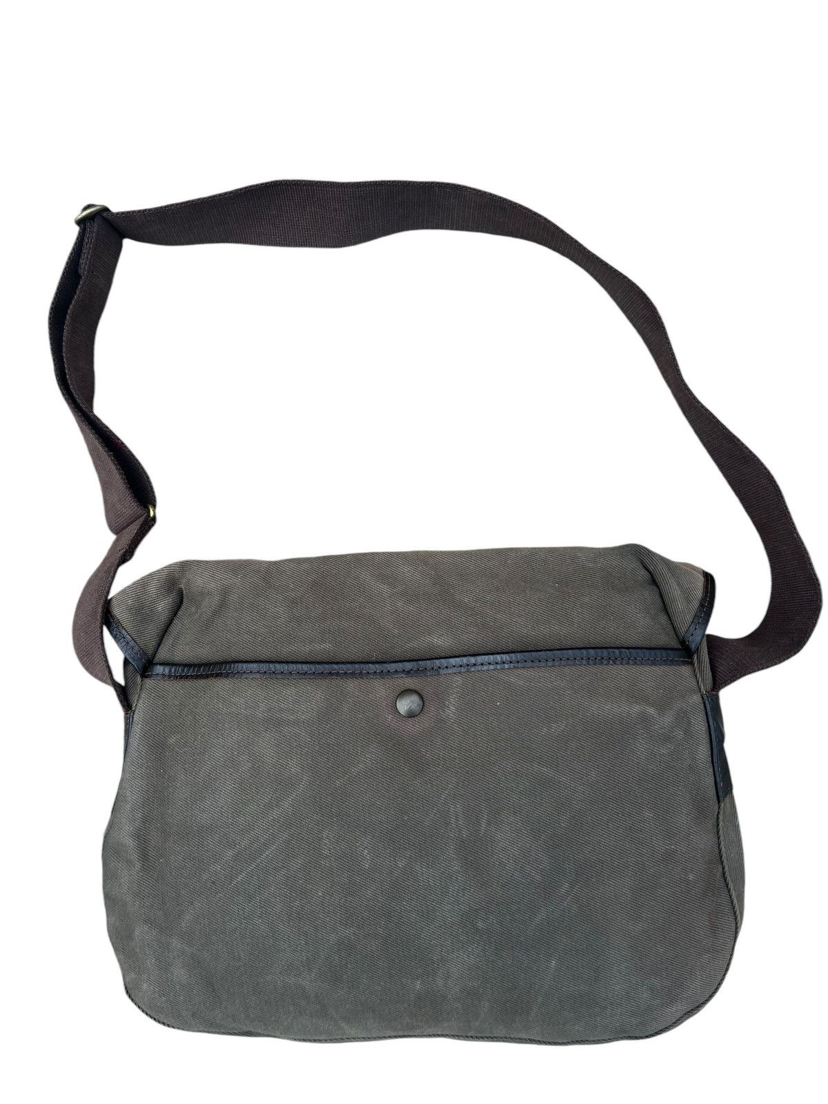 Vintage Vintage Quality Gunslips Sun Fade Waxed Canvas Messenger Bag Size ONE SIZE - 10 Thumbnail