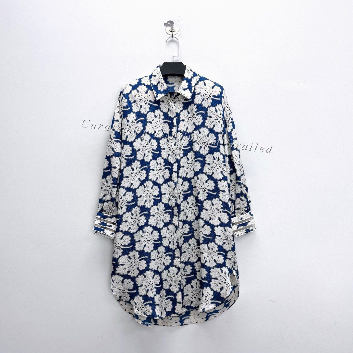 Fendi Fendi Blue White Floral Silk Lace Dress Size M / US 6-8 / IT 42-44 - 1 Thumbnail