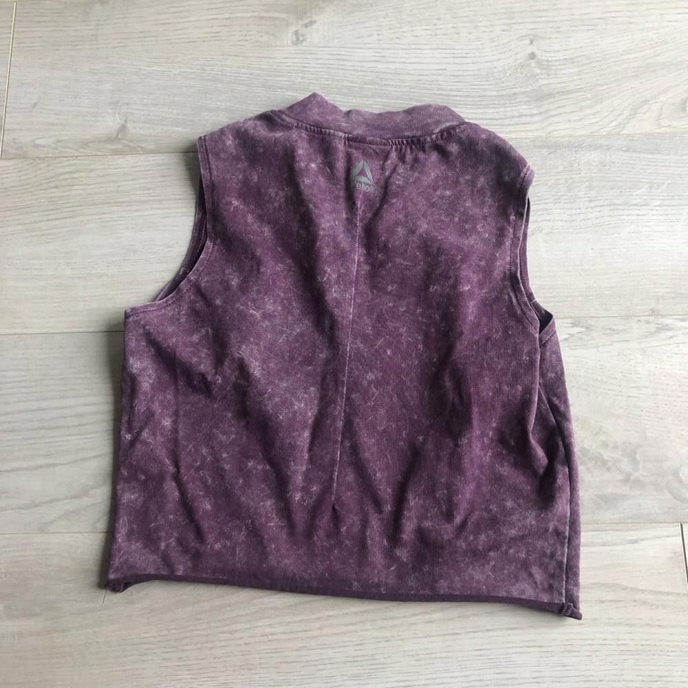 Reebok Reebok Purple Sleeveless Crop Top Size S / US 4 / IT 40 - 4 Thumbnail