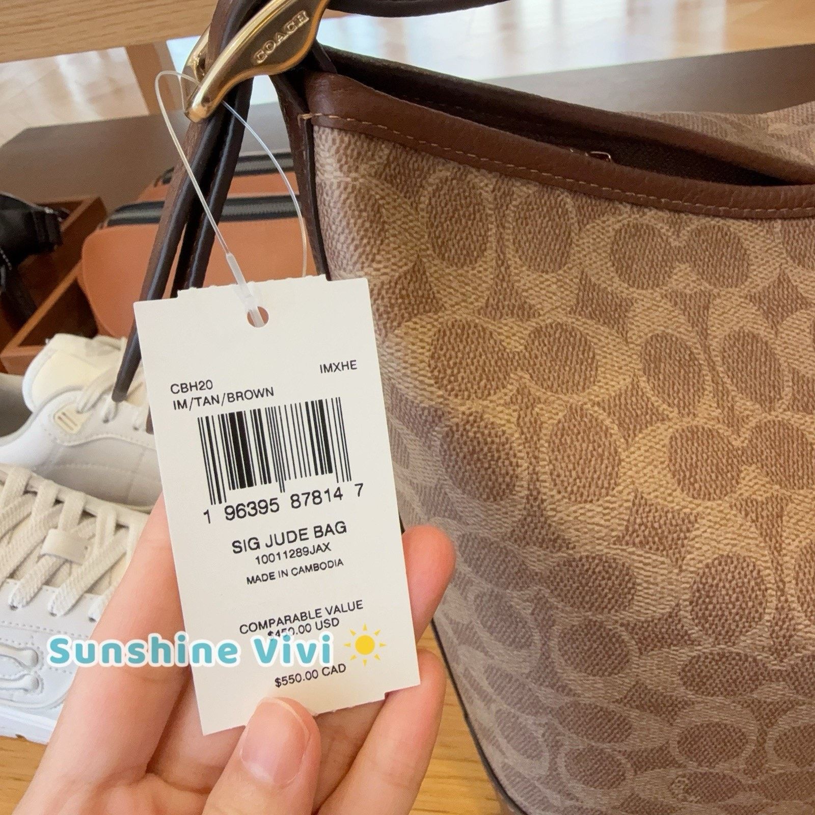Coach NWT Coach Jude Duffle Bag Gold/Tan/Brown CBH20 Size ONE SIZE - 8 Thumbnail