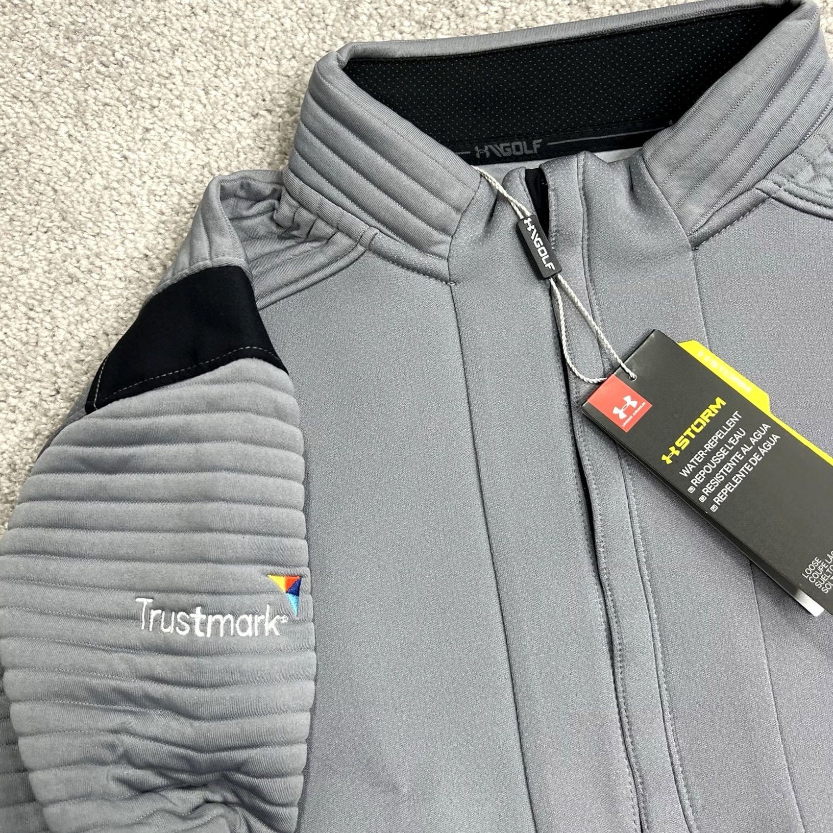 Under Armour Under Armour Jacket Mens L Gray 1/4 Zip Pullover Storm Golf Daytona Embroidered Size US L / EU 52-54 / 3 - 5 Thumbnail