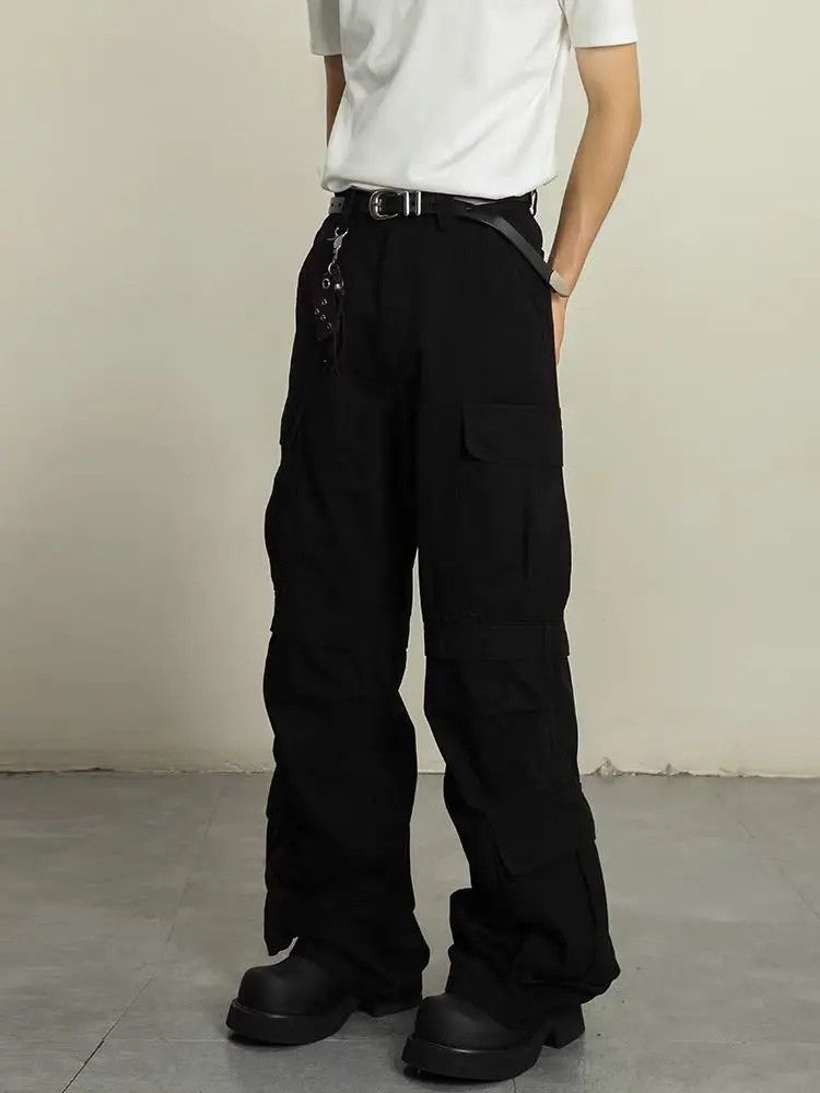 Designer × Japanese Brand Machete Straight Leg Micro Flare Jeans Black Size US 30 / EU 46 - 3 Thumbnail