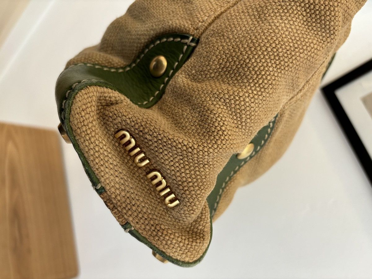 Miu Miu Miu Miu Canvas tote bag. Size ONE SIZE - 14 Thumbnail