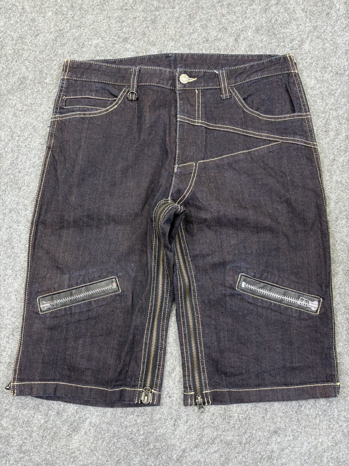 PPFM 💥Archival💥PPFM Full Zipper Short Denim K38 Size US 33 - 12 Thumbnail