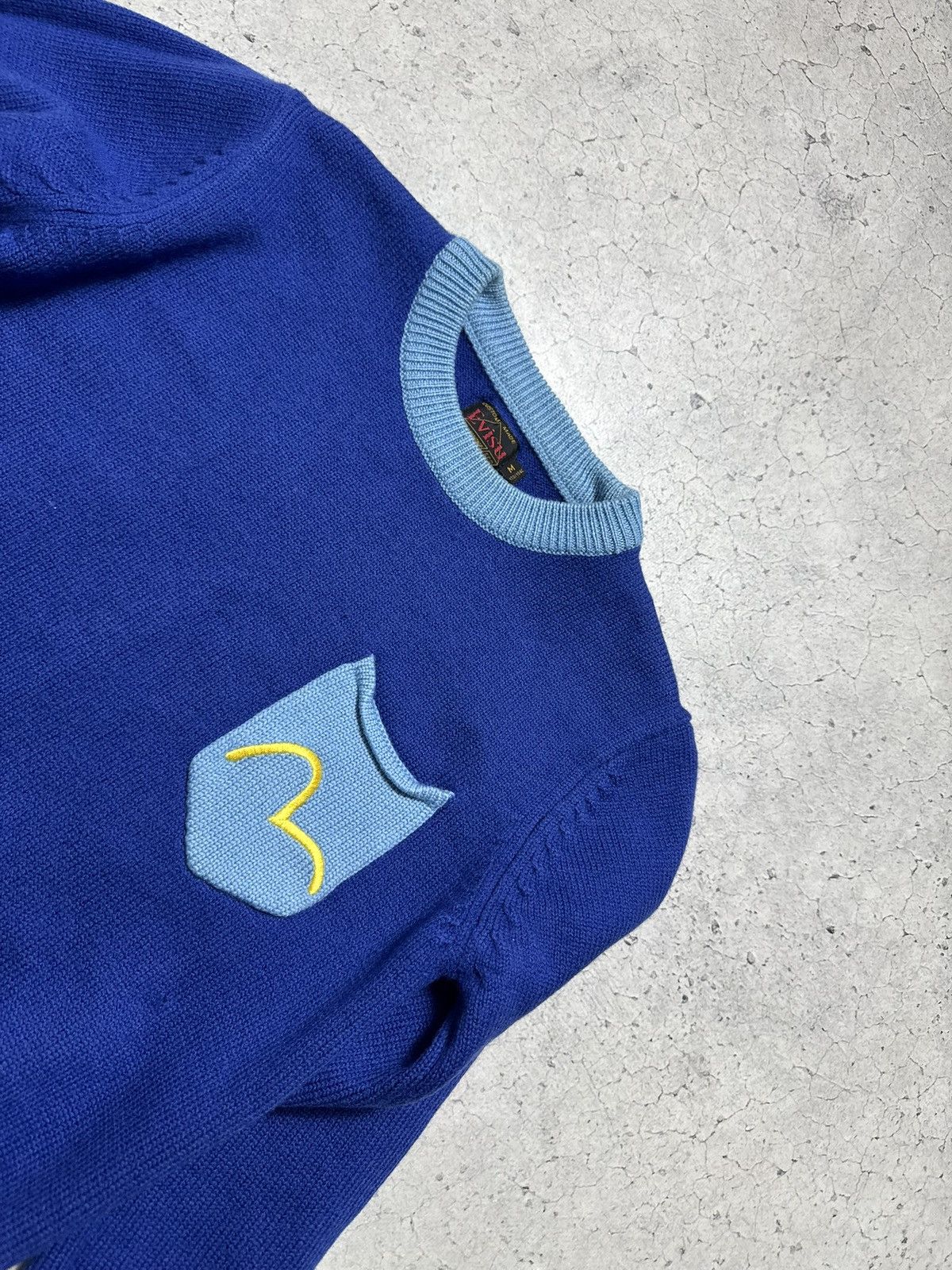 Evisu Evisu Knitted Sweater Logo Vintage Size M Wool Size US M / EU 48-50 / 2 - 5 Thumbnail