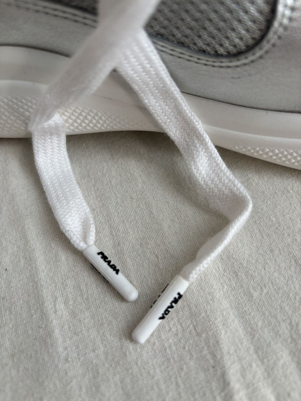 Prada Prada America’s Cup Soft Leather in Silver IT 39 / US 9 Size US 9 / IT 39 - 7 Thumbnail
