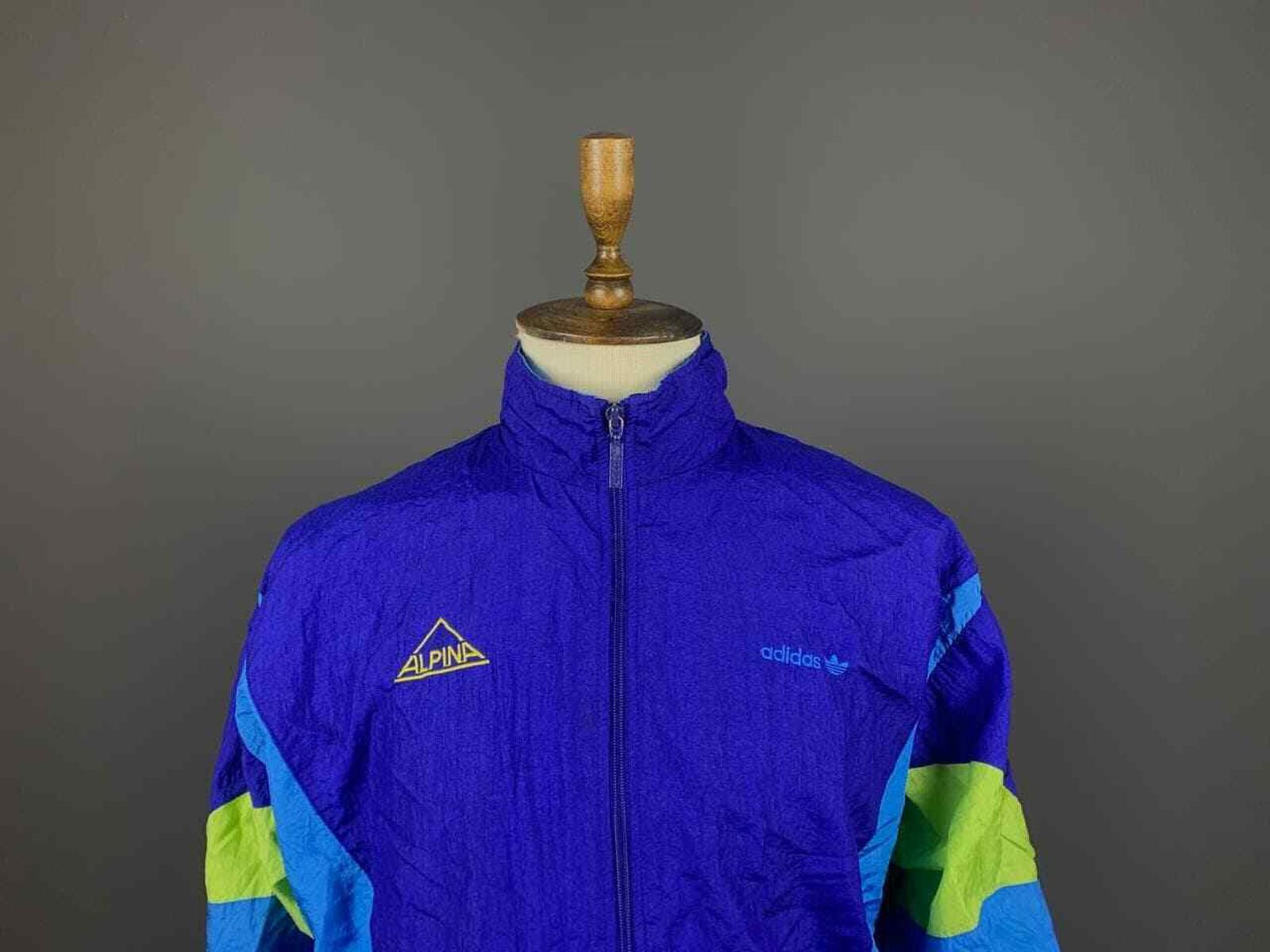 Adidas Men Adidas Alpina Vintage Blue Jacket Size D6 / F180 Size US M / EU 48-50 / 2 - 2 Thumbnail