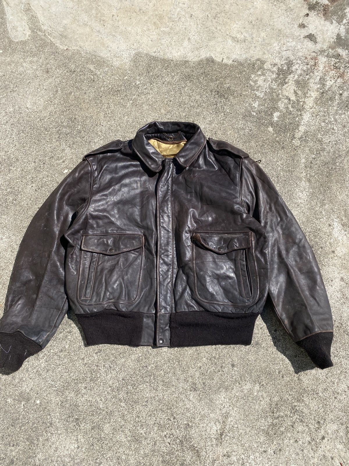 Schott 90s Schott Leather Jacket Size US M / EU 48-50 / 2 - 1 Thumbnail