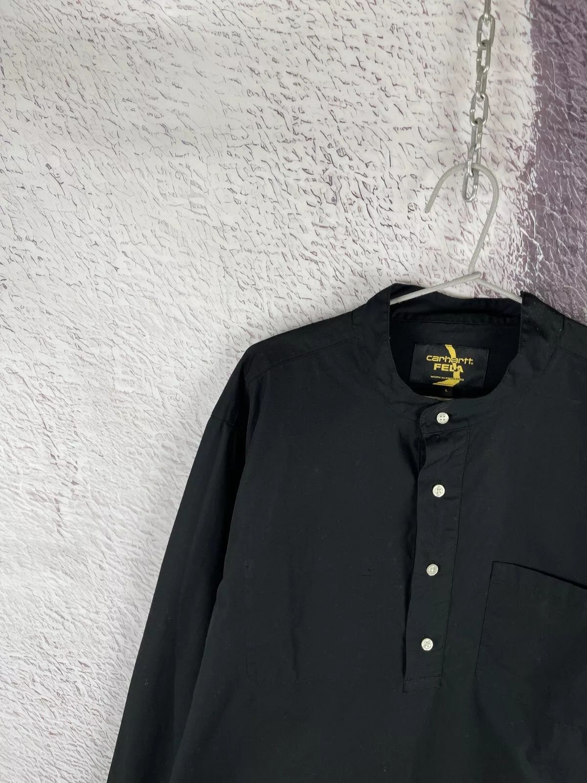 Carhartt Carhartt x Fela LS F.Kuti Half placket shirt colarless logo Size US L / EU 52-54 / 3 - 4 Thumbnail