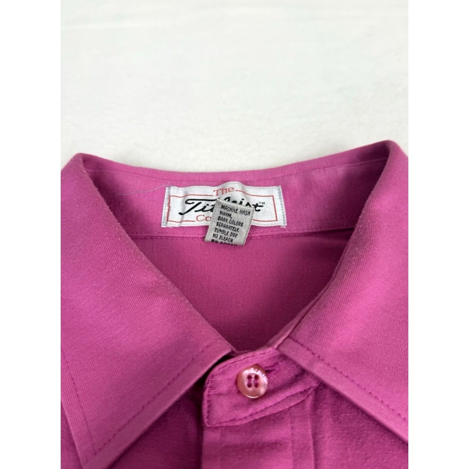 Vintage Titleist Polo Shirt Mens 1XL Pink Golf Pga Short Sleeve Collared Logo Pullover Casual Retro Sports Outdoor Tennis 90s, Men's — image 3 of 6